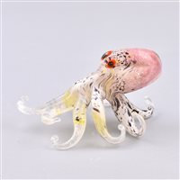 Sculpture Artigianale Collezione Prestige in Glass POLIPO ROSA - POLIPO ROSA